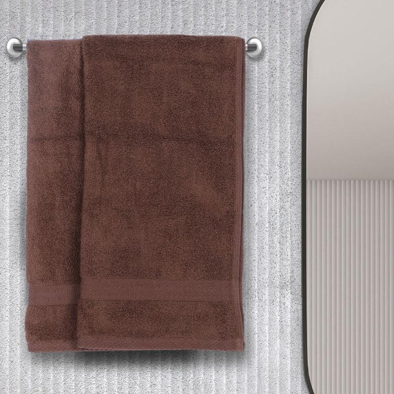 Miorah Hand Towel (Brown) - Set Of Two - 40 x 60 cms