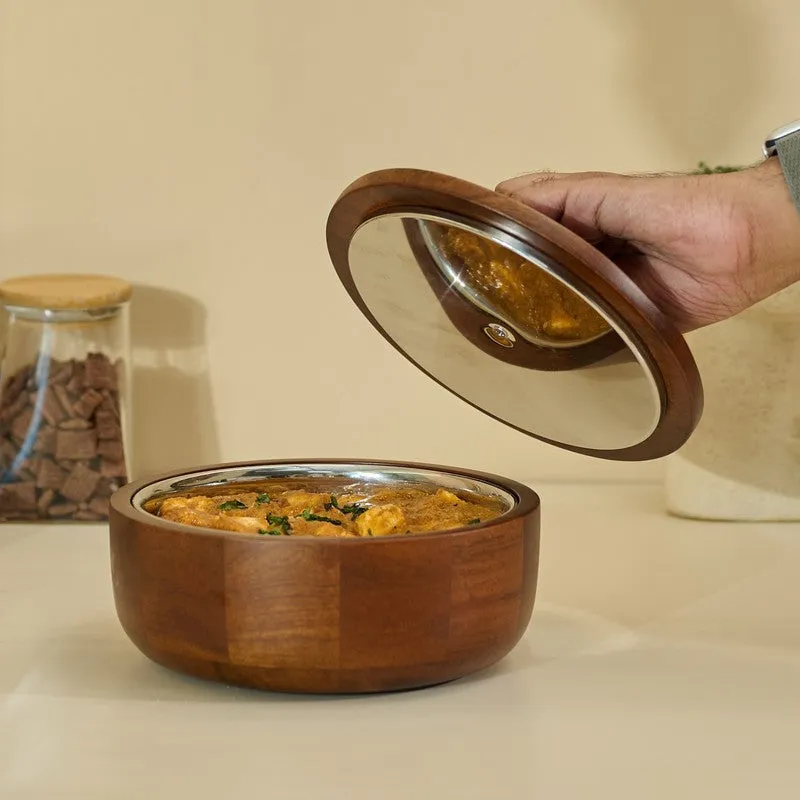 Saaj Mango Wood Casserole media 3
