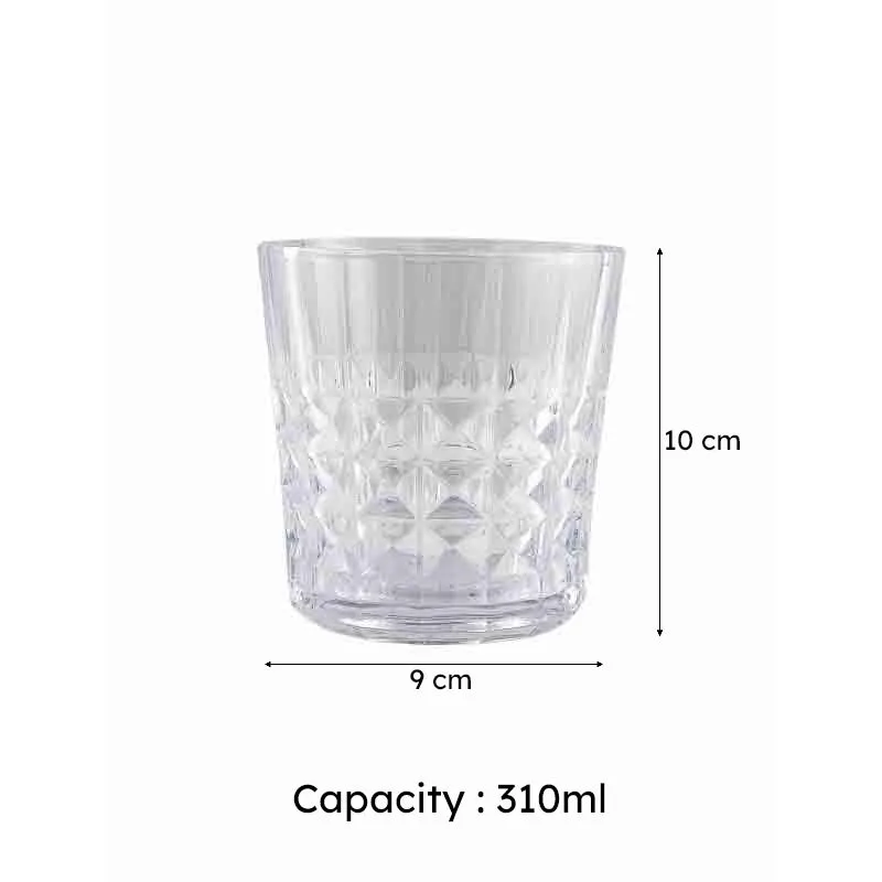 Mefee Old Fashioned Glasses (310 ml ) - Set of Six media 6