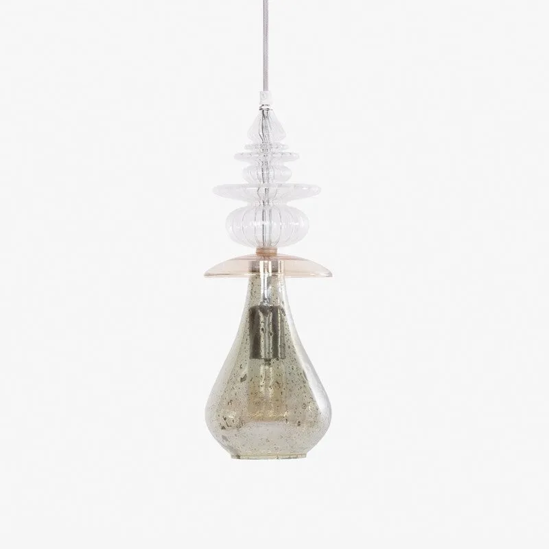 Orange Tree Sitara Glass Ceiling Lamp - Transparent media 3
