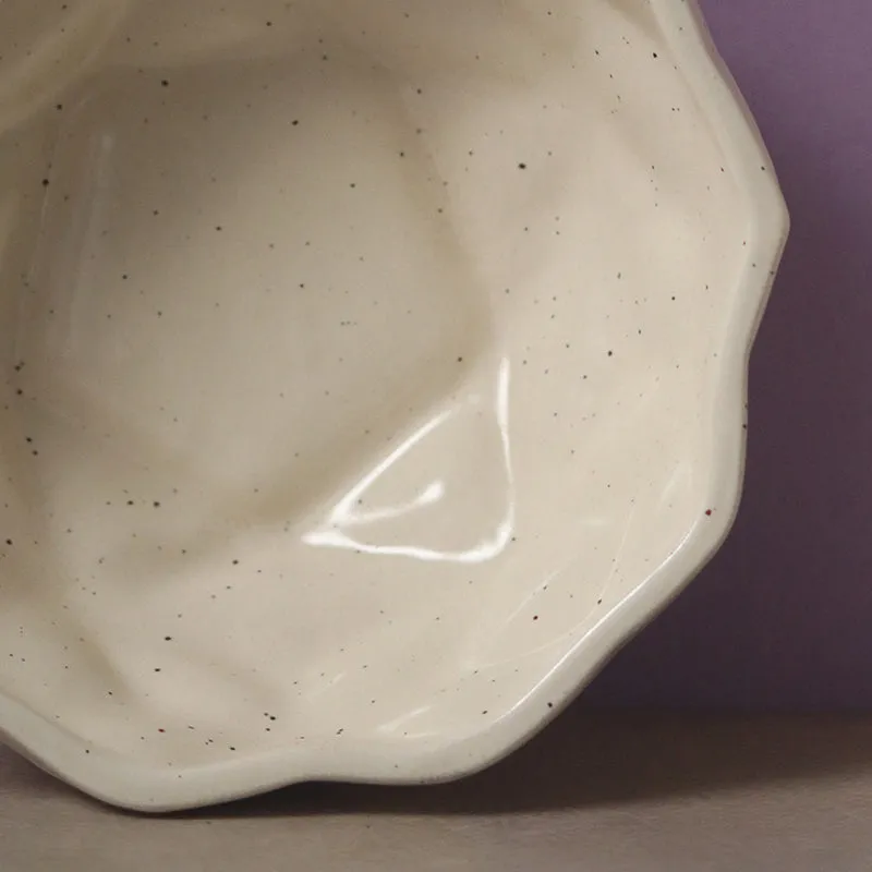 Noemi Ceramic Snack Bowl (White) - 300 mL media 5