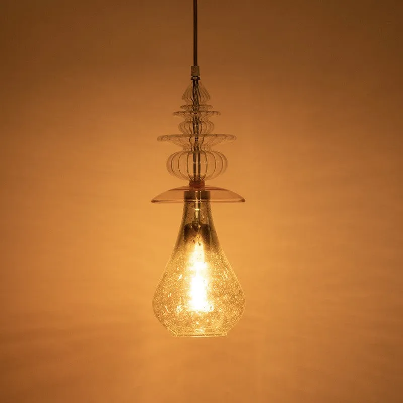 Orange Tree Sitara Glass Ceiling Lamp - Transparent media 1