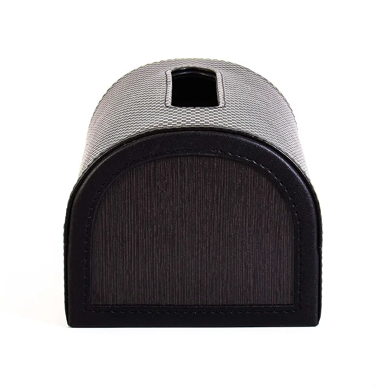 Tishue Faux Leather Tissue Box - Black media 4