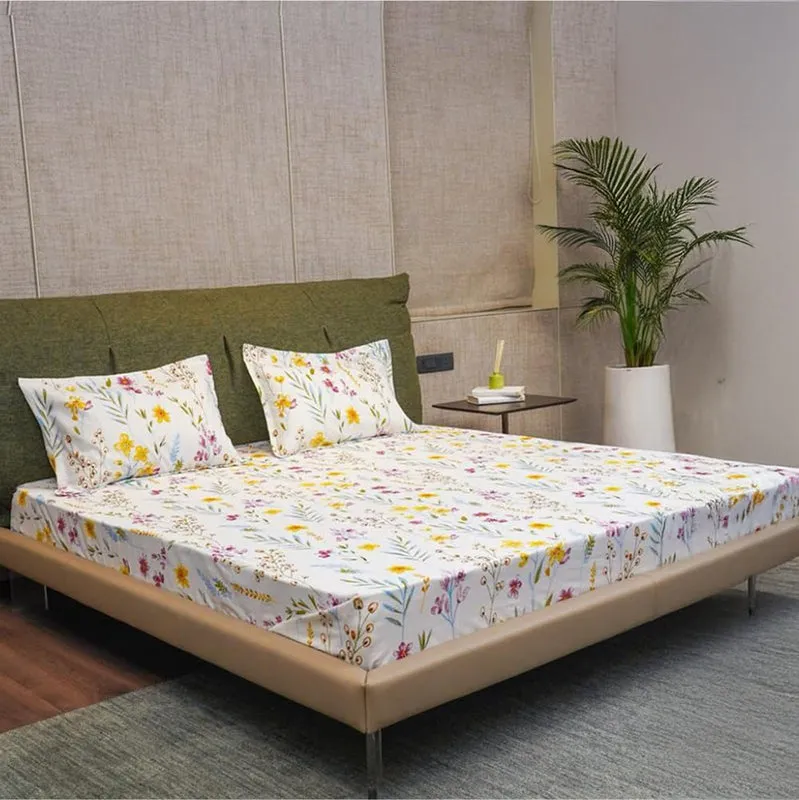 Urban Space Soralie Cotton Bedsheet - 200 TC media 1
