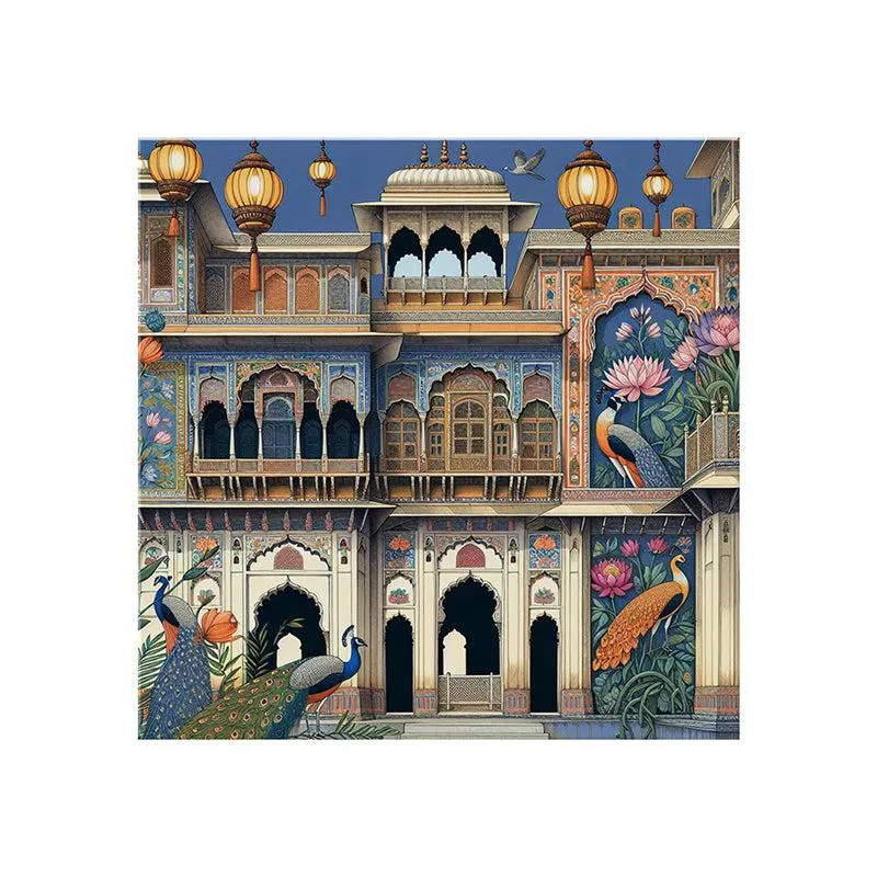 Ornate Indian Palace Poly Canvas Wall Painting media 4
