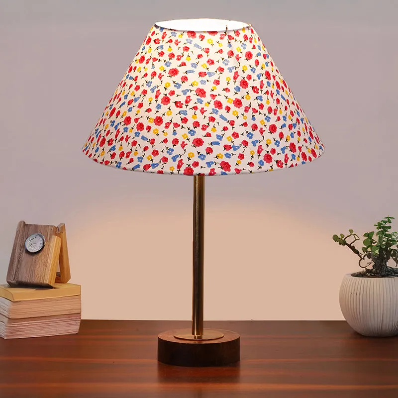 Fleura Rodin Cone Wooden Table Lamp - Multicolor media 2