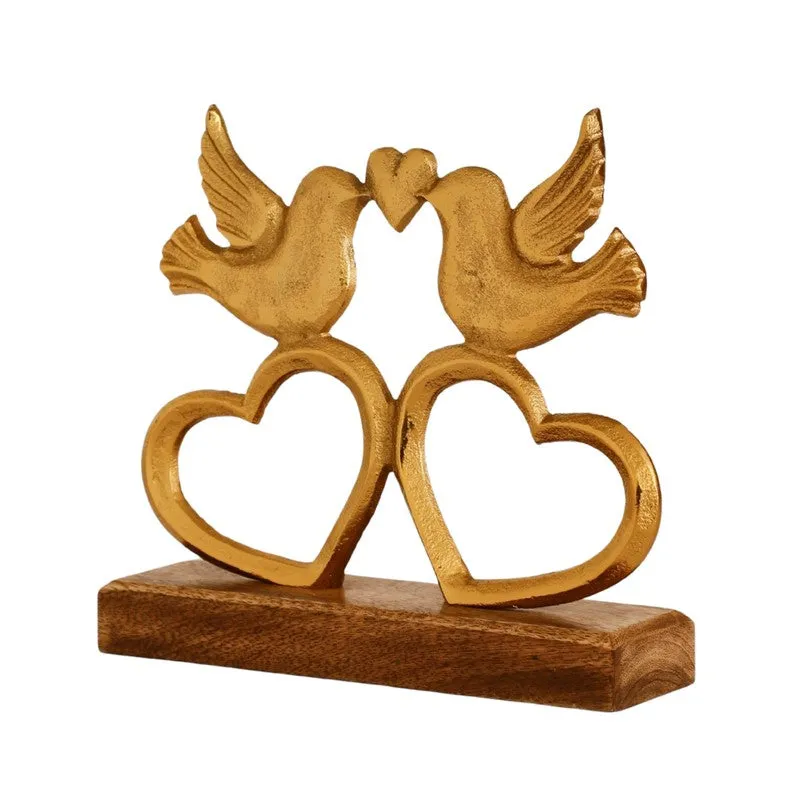 Twin Hearts Aluminum Table Showpiece media 4