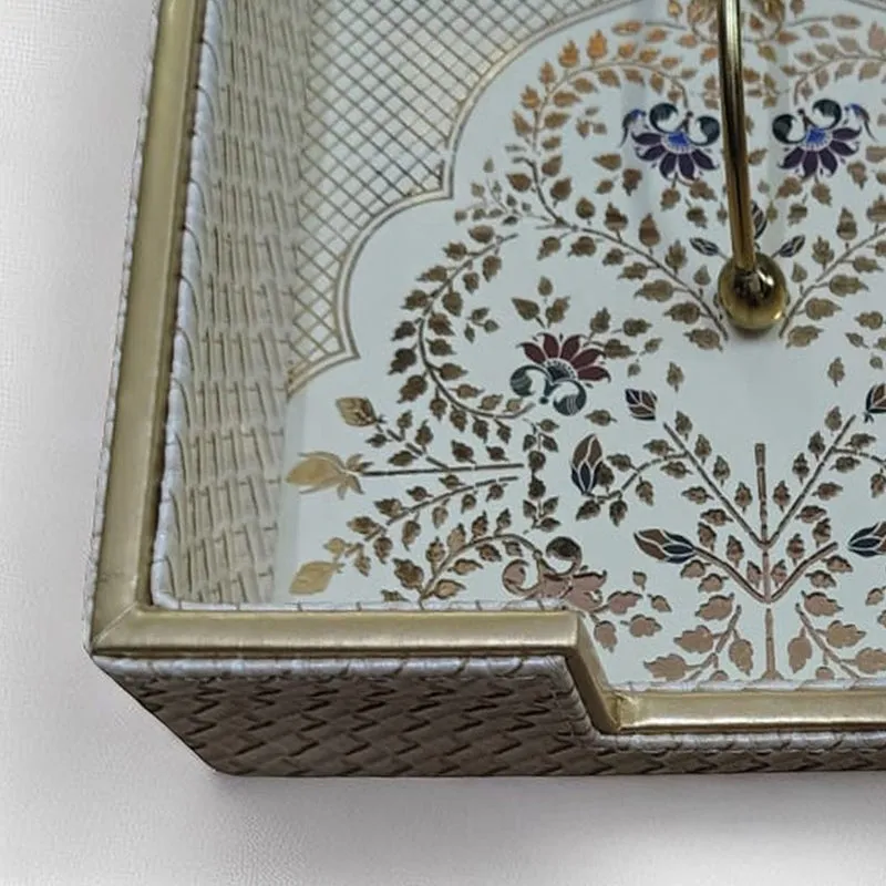 Motif Greys Faux Leather Tissue Box media 3