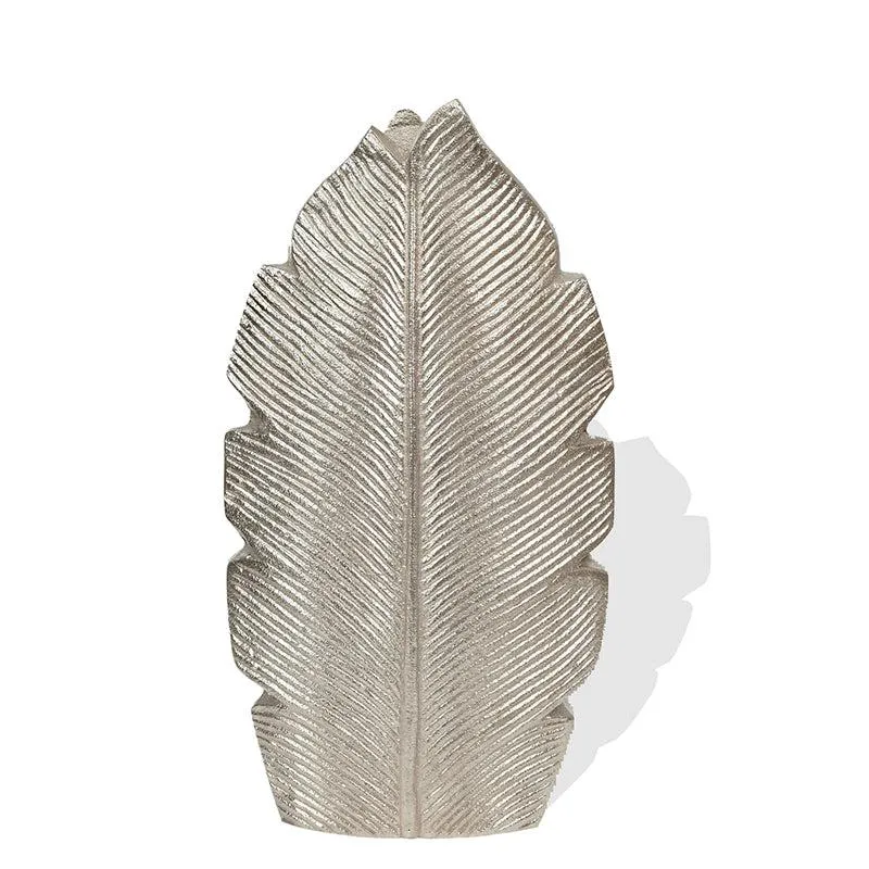 Palm Laef Vase - Silver media 4
