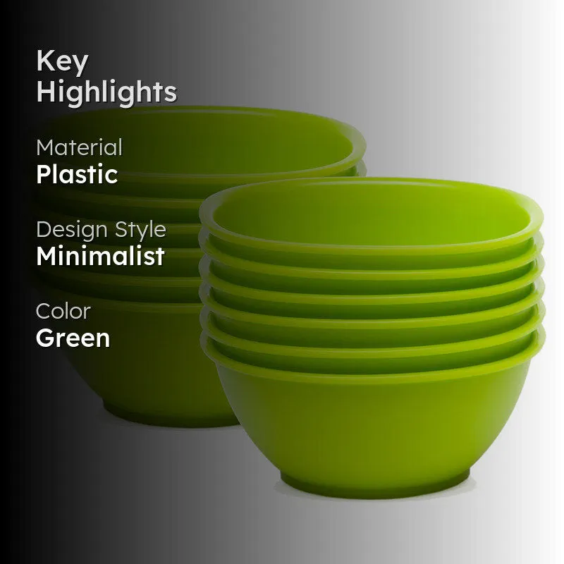 Mihaya 400 ml Snack Bowl (Green) - Set Of Twelve media 2