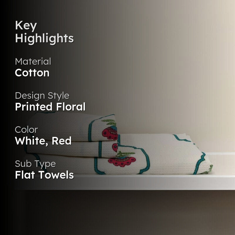 Jaipuri Waffle Towel Combo - Three Piece Set media 2