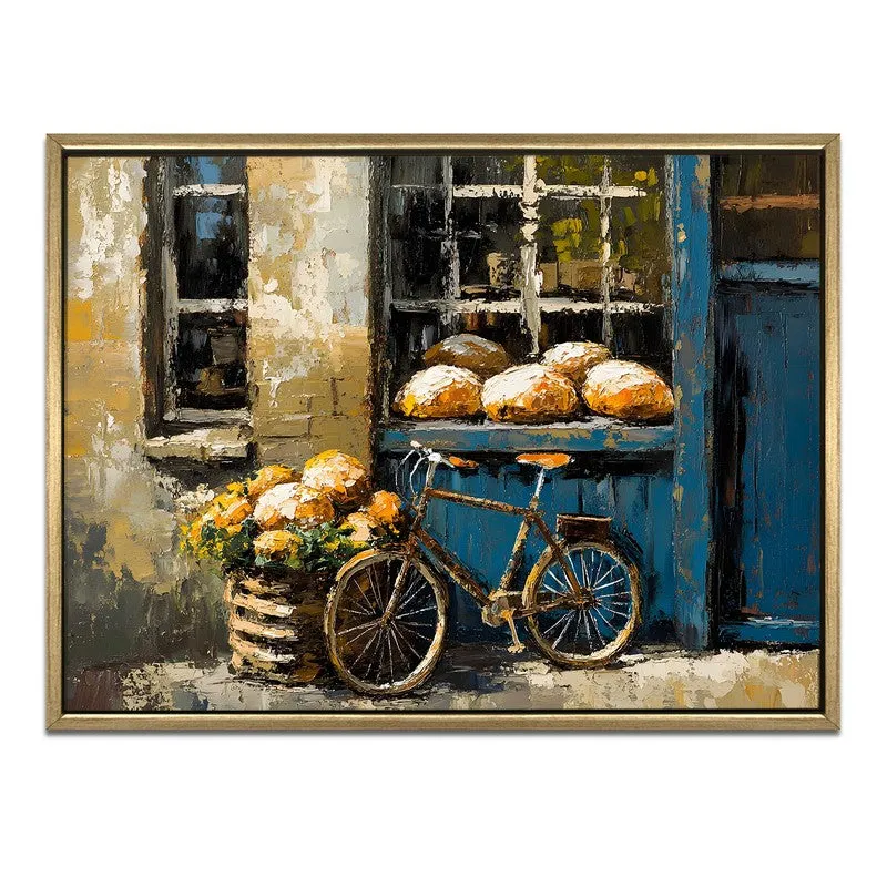 Morning Bread Canvas Wall Painting With Frame media 3