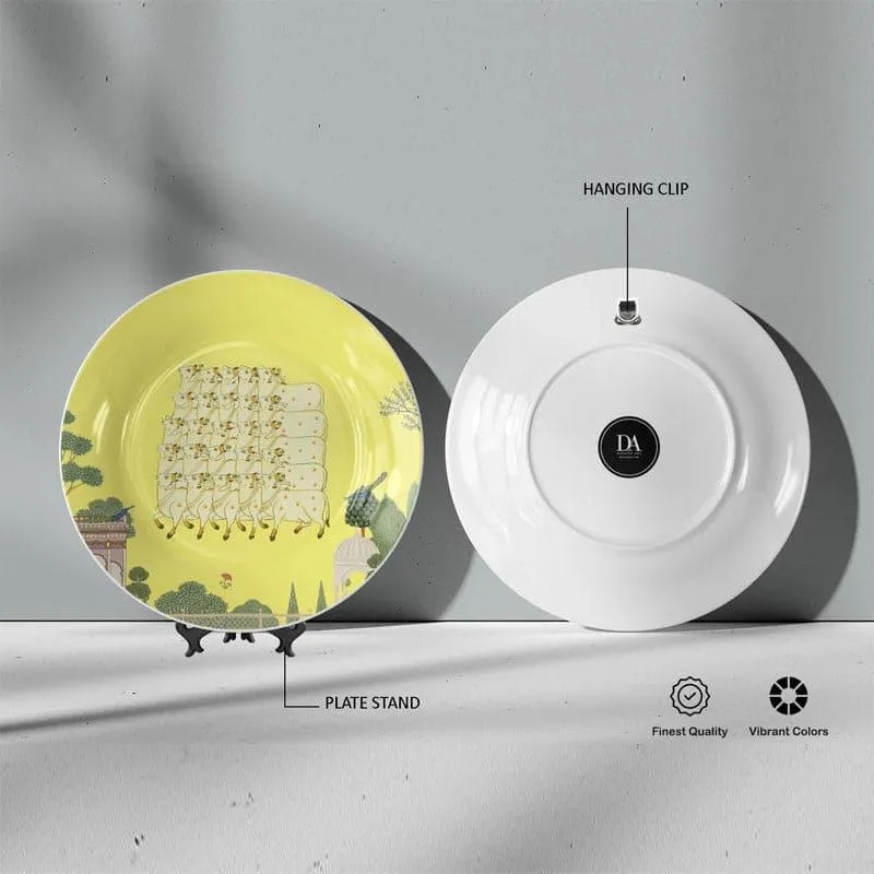 Pichwai Edit Wall Plate - Lemon media 5