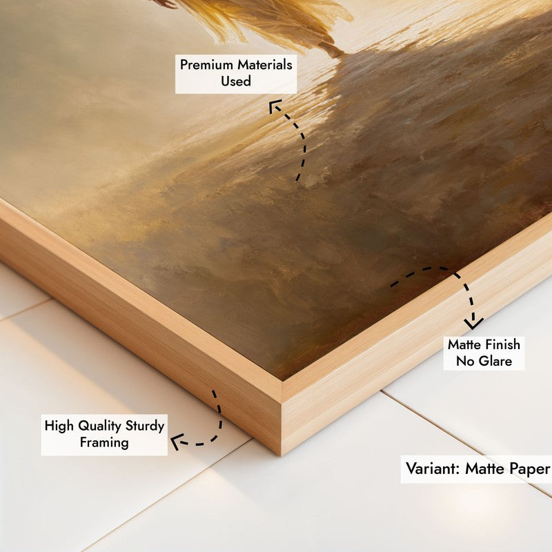 Path of Faith Archival Paper Wall Painting With Brown Frame media 6