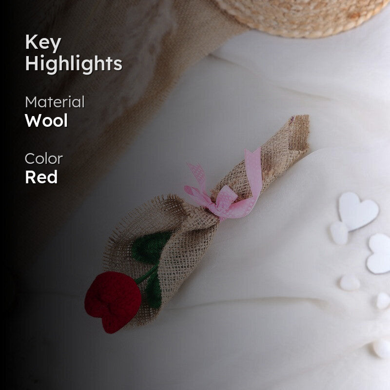 Crochet Handmade Tulip Bouquet - Red media 2