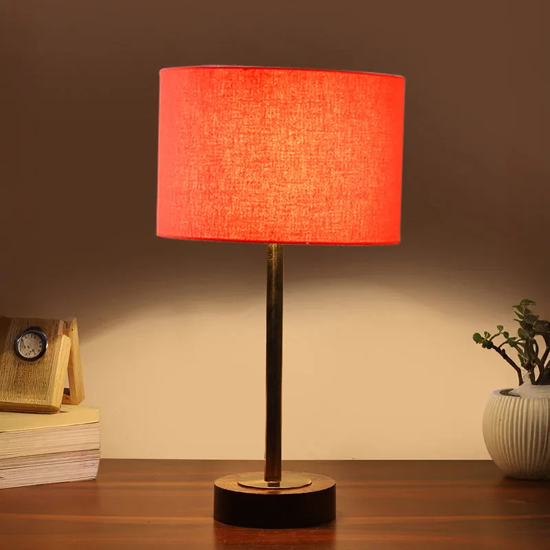 Cotin I Rodin Wooden Table Lamp - Orange,Gold,Brown media 1