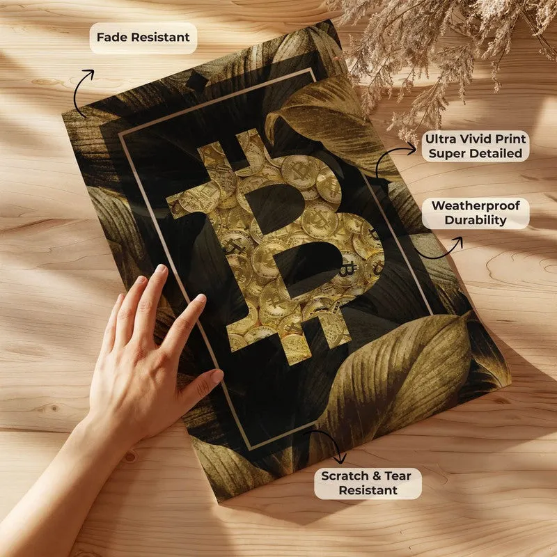 Golden Crypto Bloom Wall Poster media 9