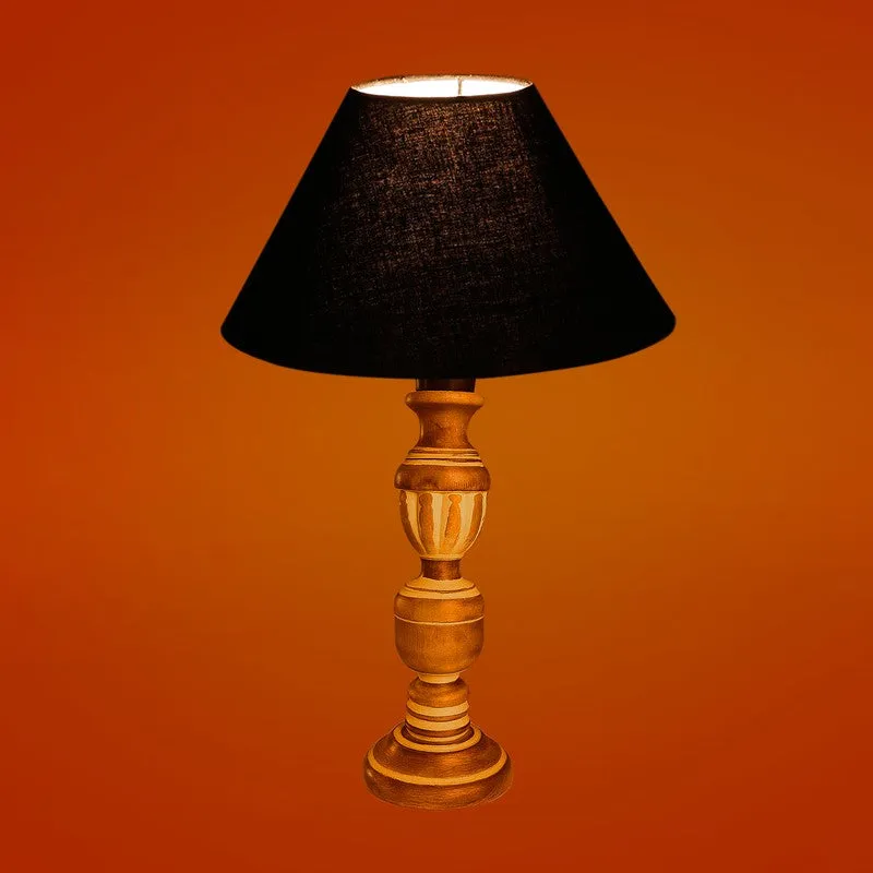 Zenrae Aura Wooden Table Lamp - Black media 7