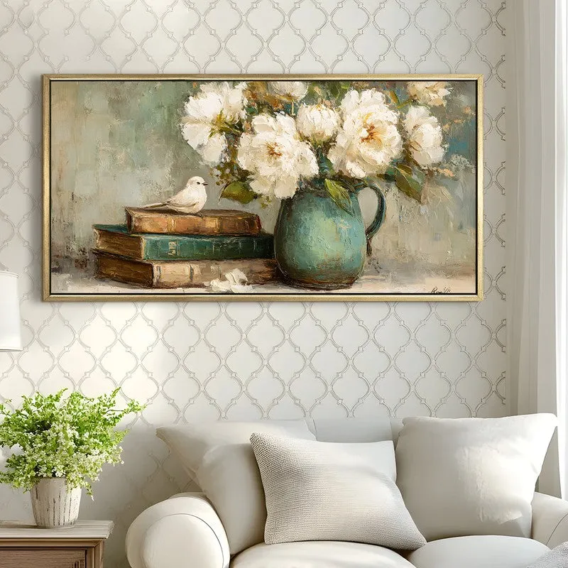 Quiet Moment Canvas Wall Painting With Frame media 4
