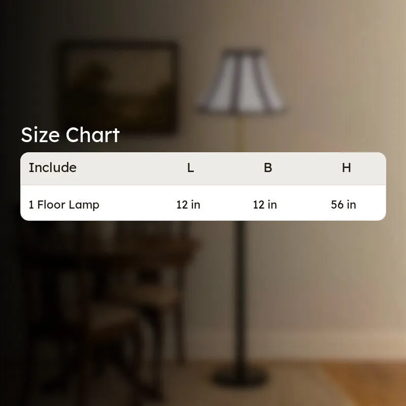 Silver Line Wooden Floor Lamp - White & Black media 9