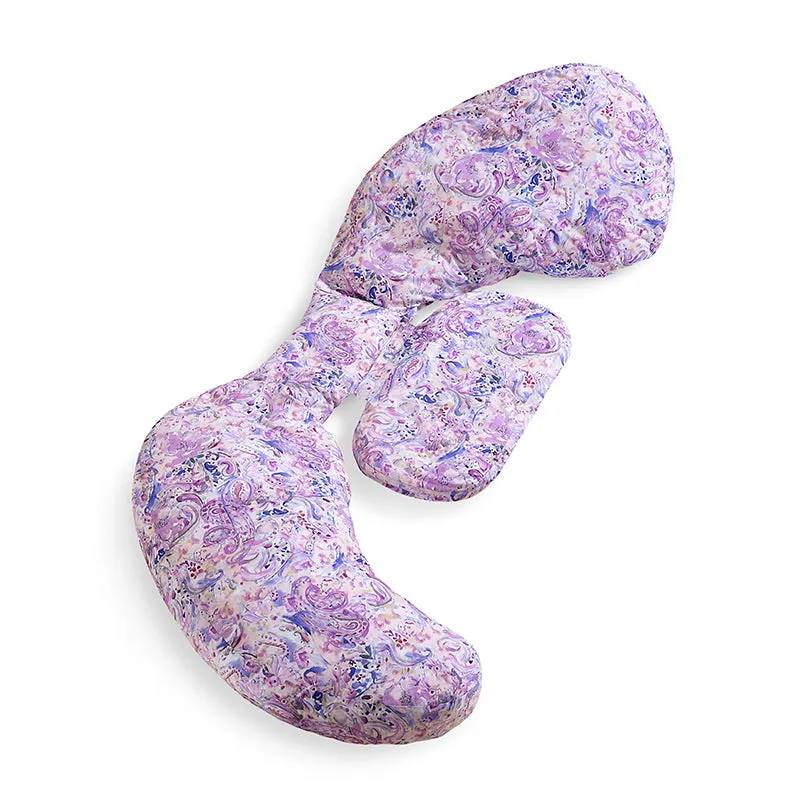 Lilura Cotton L Maternity Pillow With Polyester Filling - Purple media 5