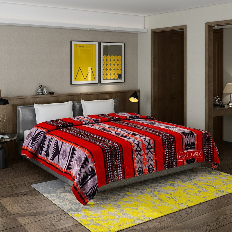Monte Carlo Crimson Harmony Blanket - 757 GSM