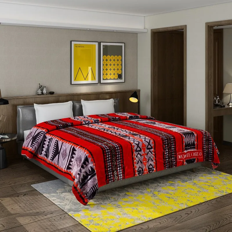 Monte Carlo Crimson Harmony Blanket - 757 GSM media 1