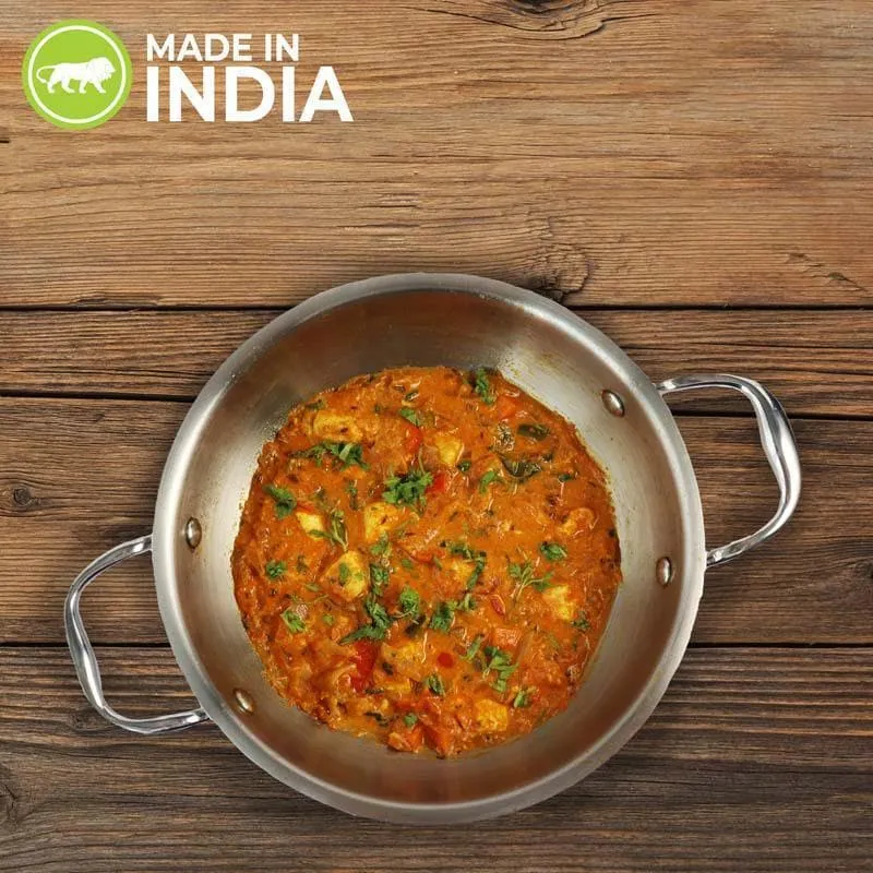 Suko Induction Safe Kadhai With Lid - 2700 mL / 9 Inches media 6