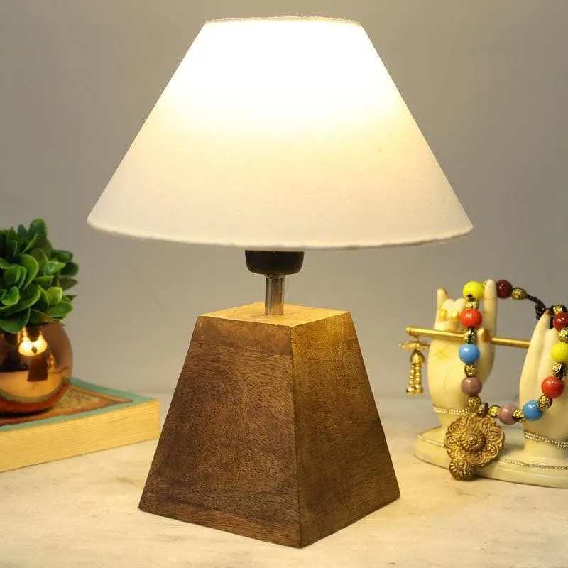 Pyramid Perfection Octavia Fabric Table Lamp - Grey,Brown media 1