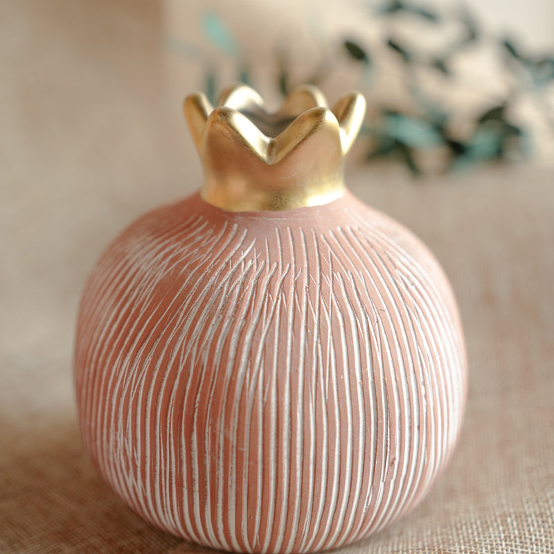 Golden Anar Vase - Blush Pink