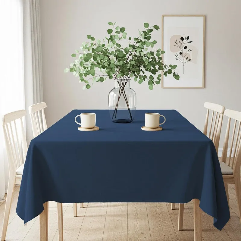 Urban Space Solid Indigo Cotton Table Cover - 3