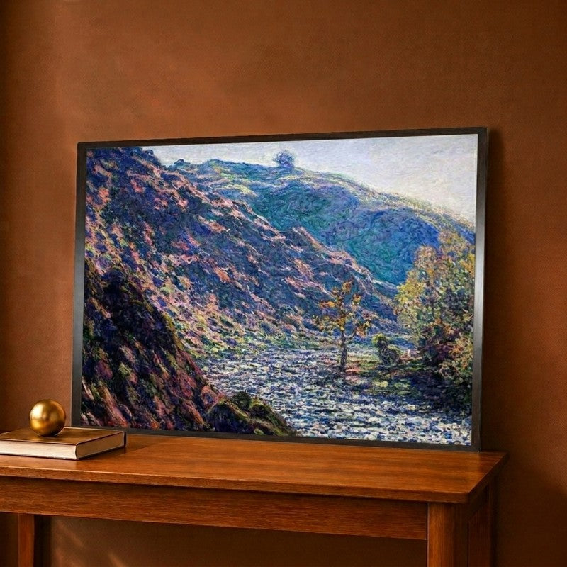 Bend in the River Canvas Wall Painting - 12 x 9 Inches