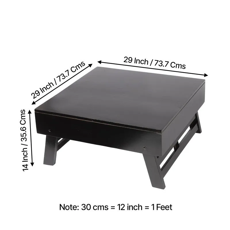 Servo Sheesham Wooden Center Table - Black media 10