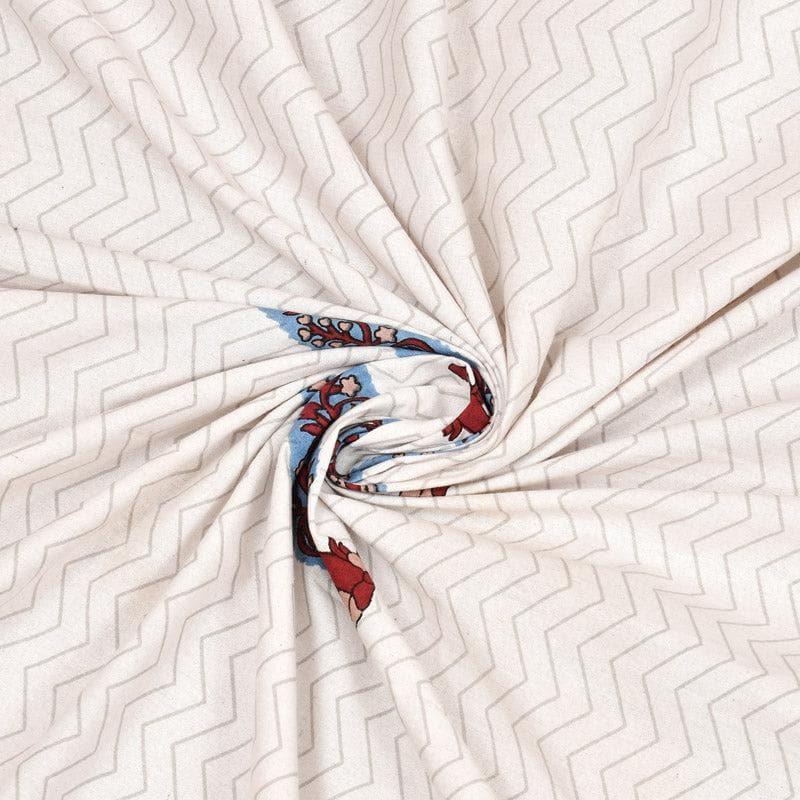 Trinakshi Printed Cotton Bedsheet (Maroon) - 140 TC media 5