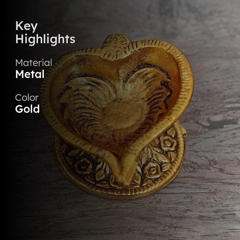 Betel Leaf Brass Diya media 2