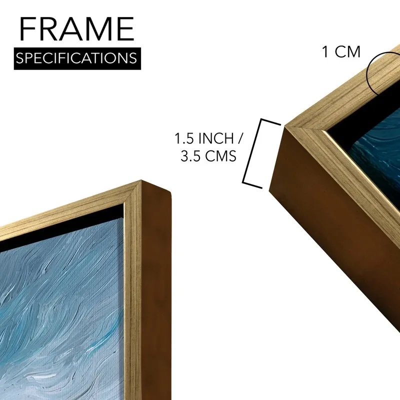 Grainland Glory Canvas Wall Painting With Frame media 8