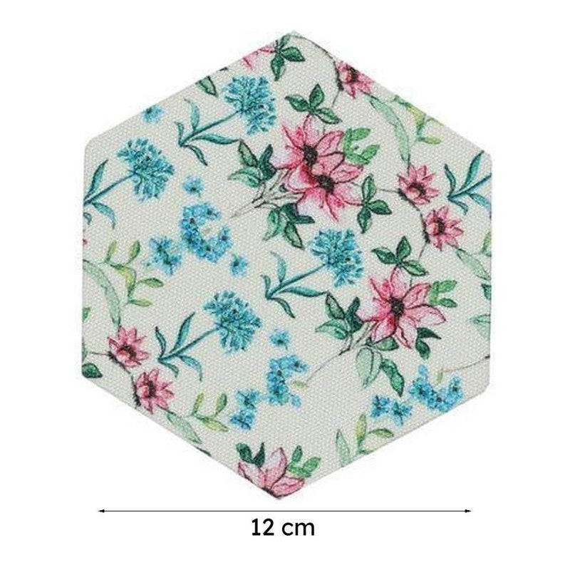 Elif Hexa Canvas Coaster - Set Of Two media 6