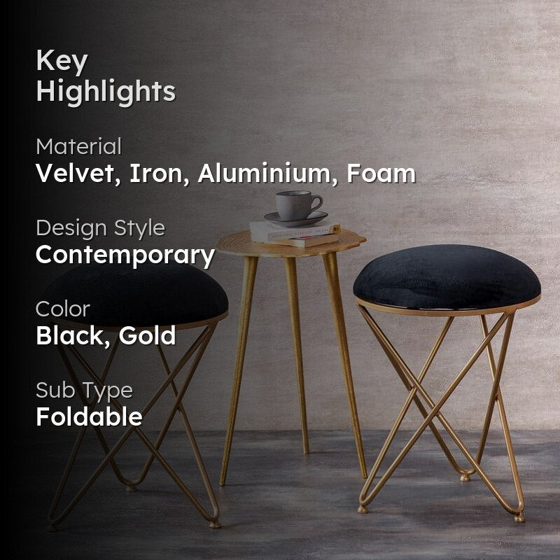 Tudera Stool And Side Table Combo - Set Of Three media 2