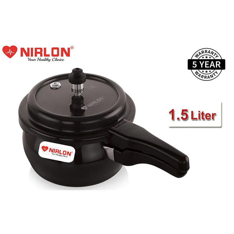 Nirlon Hard Aluminum Anodized Pressure Cooker - 1500 mL media 3