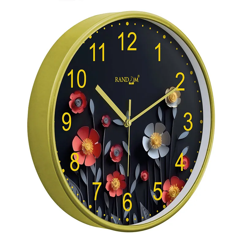 Bloom In Dark Plastic Wall Clock media 3