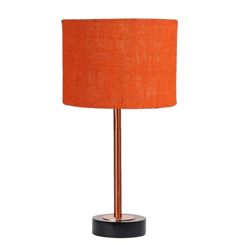 Sienna I Rodin Wooden Table Lamp - Orange,Copper,Black media 4