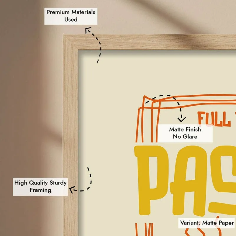 PastaLover Archival Canvas Wall Art (Brown) media 9