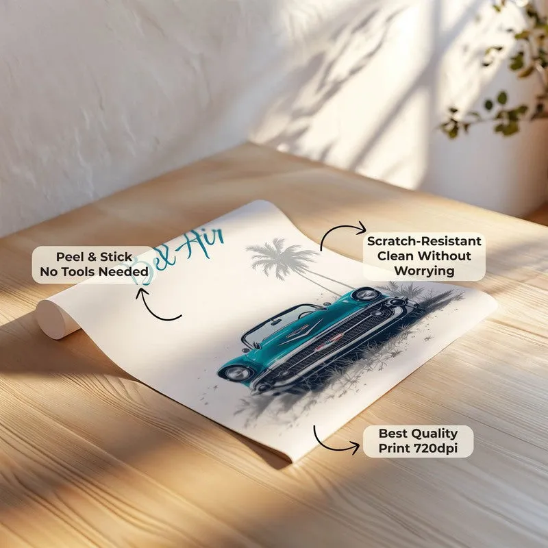 Turquoise Bel Air Wall Poster media 7