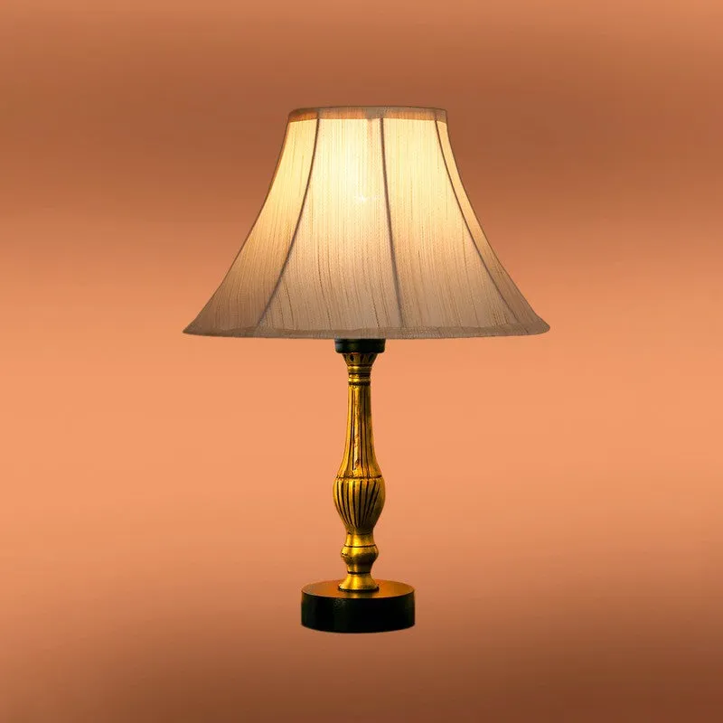 Aurelo Veno Wooden Table Lamp - OffWhite media 7