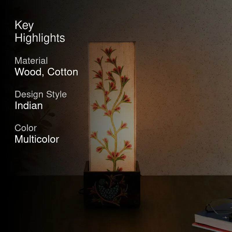 Jivana Tree Wooden Table Lamp - Multicolor media 2