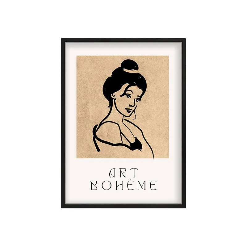 Classic Muse Canvas Wall Painting With Black Frame media 3