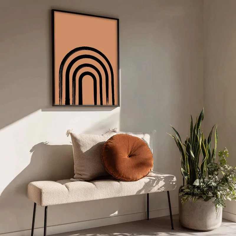 Linear Zen Canvas Wall Painting With Black Frame media 4