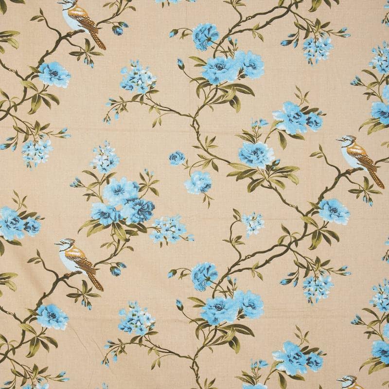 Ritana Floral Cotton Bedsheet (Brown) - 180 TC media 5