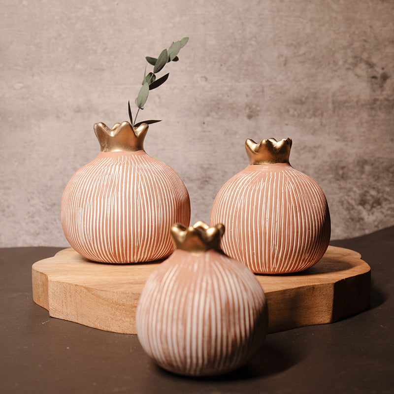 Granada Ceramic Vase (Brown) - Set Of Three media 3