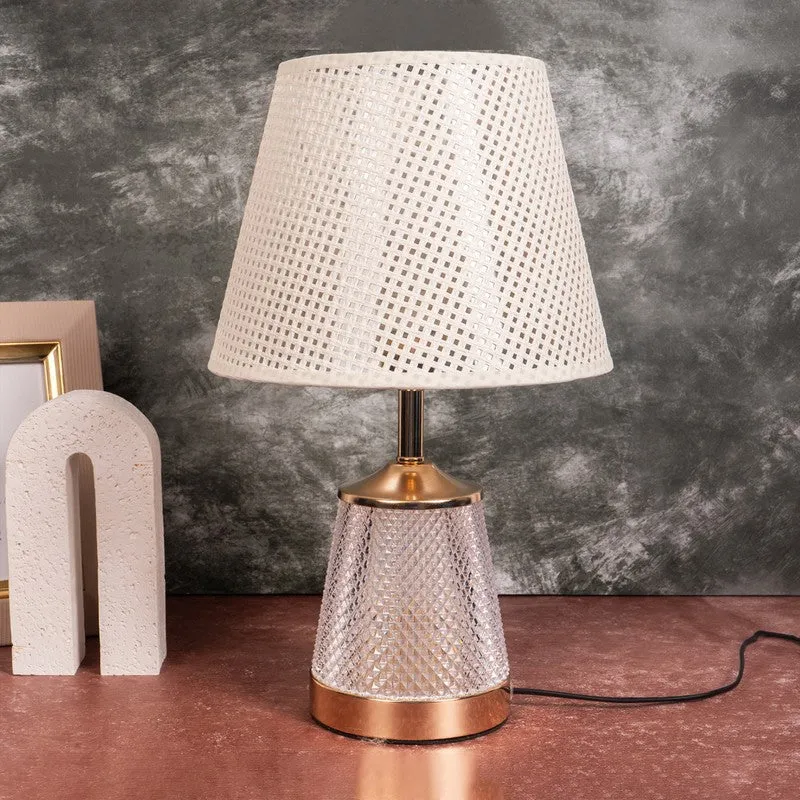AarviDecor Solace Accent Fabric Table Lamp - White media 3